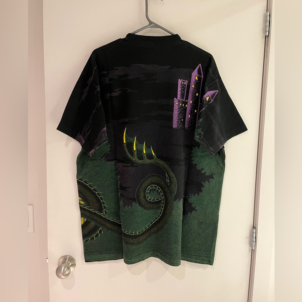 Vintage AOP Dragon Single Stitch T-shirt - Picture 2 of 4